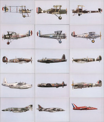 Set of 15: Aeroplanes of the Royal Naval Air Service and Royal Flying Corps Postcard