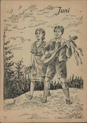 Couple Singing, June Postcard