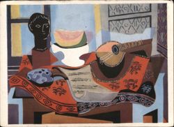 Pablo Picasso: Still Life with Black Bust Postcard