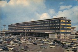 Paris-Orly Airport, North Facade and Departure Parking Postcard