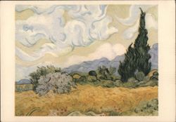 Wheat Field with Cypresses by Van Gogh Postcard