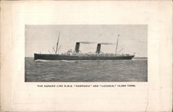 Cunard Royal Mail Steamship "Campania" Postcard