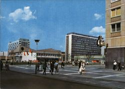 Leipzig Messegelände, Sachsenplatz Postcard