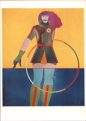 Girl with Hoop - Richard Lindner Postcard