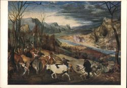 The Return of the Herd, Pieter Bruegel Postcard