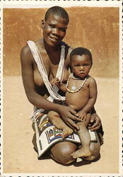 Zulu Mother and Child, South Africa Postcard