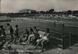 Venice Lido Beach, Italy Postcard