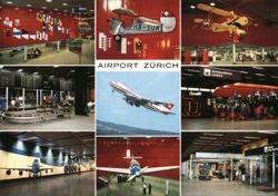 Airport Zürich-Kloten Terminal B Postcard