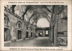 Markets of Trajan Ruins, Rome - World's Bread Exhibition 1932 Postcard