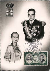 Prince Rainier III and Grace Kelly of Monaco Postcard