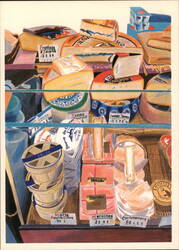 French Cheese Display Postcard