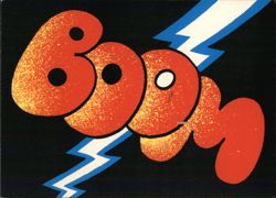 Pow! Comic Book Sound Effect Postcard