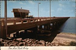 San Luis-Vacek Bridge, Galveston Island, TX Postcard