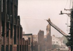 Stonington Mill Fire, July 3, 2003 Postcard