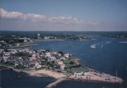 Helicopter View of Stonington, Connecticut Postcard