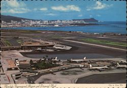 Honolulu International Airport and Diamond Head Postcard