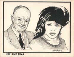 Ike & Tina Turner Chrome Postcard Postcard