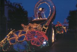 Disney's Fantillusion Parade Float at Disneyland Resort Paris Postcard