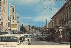 4th Street, San Rafael, California Postcard