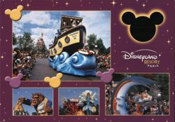 Disneyland Resort Paris Parade Postcard