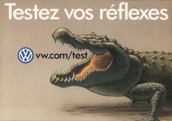 Testez vos réflexes - Volkswagen Crocodile Postcard