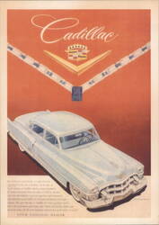 1950s Cadillac Advertisement Postcard