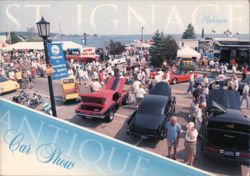 Straits Area Antique Car Show, St. Ignace, MI Postcard