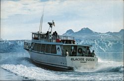 Glacier Queen Tour Boat, Columbia Glacier, Valdez, Alaska Postcard