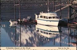 Columbia Queen at the Dock, Valdez, Alaska Postcard