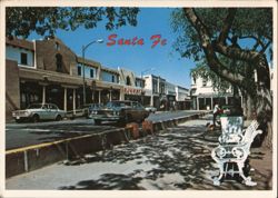 Santa Fe Plaza, New Mexico Postcard