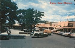 North Side of Plaza, Taos, New Mexico Postcard