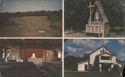 Fonda National Shrine of Kateri Tekakwitha and Mohawk Caughnawaga Museum Postcard