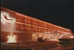 Park Royal Motel by Night, Canberra Postcard