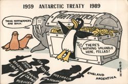 1959 Antarctic Treaty 1989 Postcard