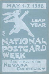 National Postcard Week, May 1-7, 1988 Postcard