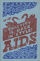 Chastity Is Back In Style! AIDS Postcard