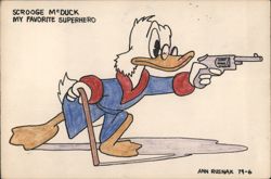 Scrooge McDuck: My Favorite Superhero Postcard