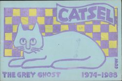 Catsel the Grey Ghost, In Memoriam Postcard