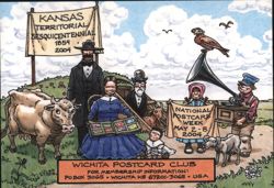 Kansas Territorial Sesquicentennial 1854-2004 Postcard