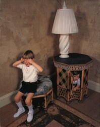 Hide and Seek - Children's Furniture Advertisement Postcard