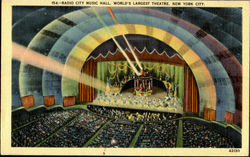 Radio City Music Hall, World's Largest Theatre New York City, NY Postcard Postcard