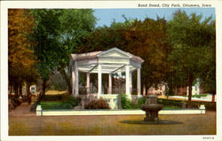 Band Stand, City Park Postcard