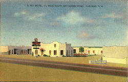 El Rey Motel, 1-1/2 Miles South On Cavern Road Carlsbad, NM Postcard Postcard