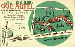 ON HIGHWAY ROSE MANOR 99E AUTEL, 4546 S. E. McLAUGHLIN BLVD Portland, OR Postcard Postcard