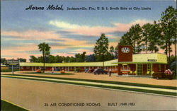 Horne Motel, U.S. 1, South Side At City Limits Jacksonville, FL Postcard Postcard