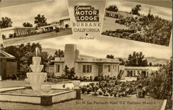 Lowman's Motor Lodge Burbank, CA Postcard Postcard