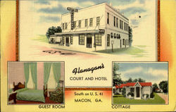 Flanagan'S Court And Hotel, 2925 Houston Ave Postcard