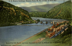 Harper'S Ferry And The Civil War Harpers Ferry, WV Postcard Postcard