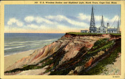 U.S. Wireless Station And Highland Light Cape Cod, MA Postcard Postcard