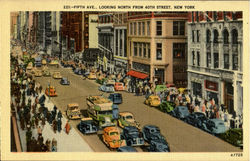 Fifth Ave.. Looking North From 40th Street New York City, NY Postcard Postcard